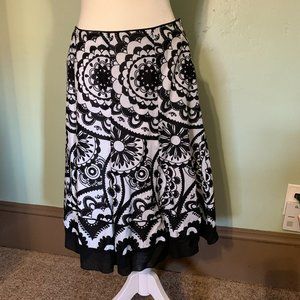 White House/Black Market Patterned Skirt